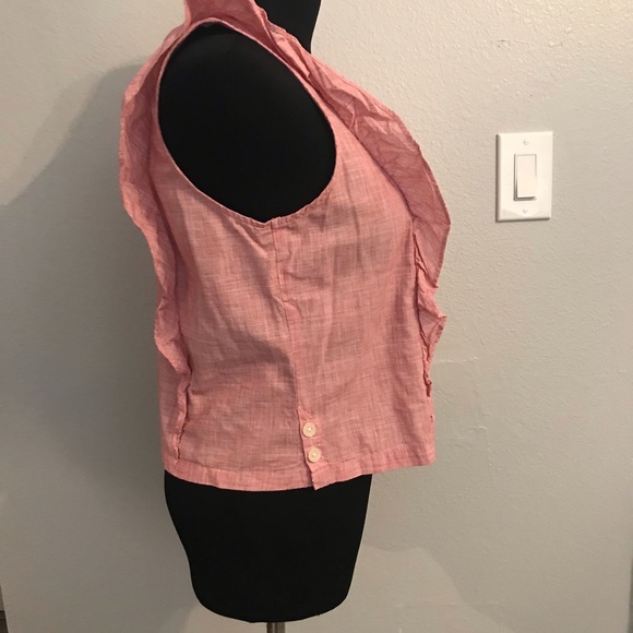 Madewell bellflower ruffle red top size medium - Picture 5 of 8